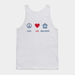 Peace, Love, Real Estate Tank Top